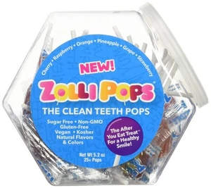 Zollipops Clean Teeth Lollipops, Anti Cavity Lollipops, Delicious Assorted Fl... - Picture 1 of 9
