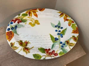 Williams Sonoma Bernardaud Fall Oval Platter Large Plate Thanksgiving Turkey - Picture 1 of 17