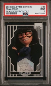 2023 TOPPS CHROME DISNEY 100 #82 EDNA MODE BLACK KALEIDOSCOPE/10 PSA 9 - Picture 1 of 2