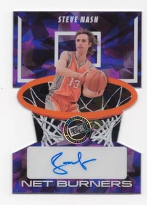 2024 Leaf Collective Multi Sport Steve Nash Die Cut Auto Purple Crystal 7/7 - Picture 1 of 2