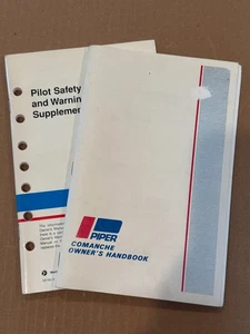 Piper Comanche PA-24-180 PA-24-250 Owner's Handbook Manual Aviation Airplane - Picture 1 of 7