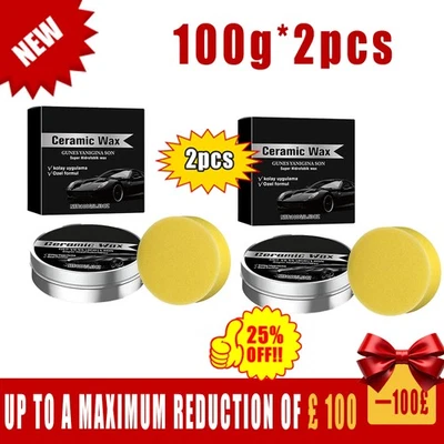 Titanium Ceramic Wax Cream, Strong Protection Car Coating Polishing Wax U K/ - Image 1 of 4