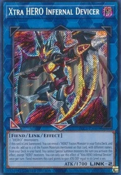 YuGiOh Xtra HERO Infernal Devicer BLC1-EN009 Secret Rare Englisch Neu unl. - Bild 1 von 2