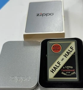 ZIPPO 2000 HALF & HALF TOBACCO TIN SERIES LIGHTER UNFIRED IN BOX X927 - Picture 1 of 5