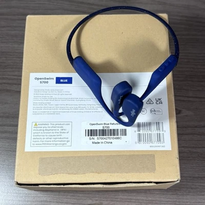 Shokz OpenSwim Bone Conducting MP3 Player - Blue - For Parts  *READ* - Image 1 of 4