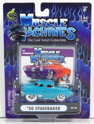 Limited White Tires 1 Of 1496 Muscle Machines 1950 Studebaker 50 Champion 1:64 - Image 1 of 4