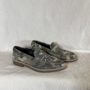 Robert Wayne Andre Mens Size 8D Camo Penny Loafers Suede Slip On Shoes RW100596M - Picture 1 of 20