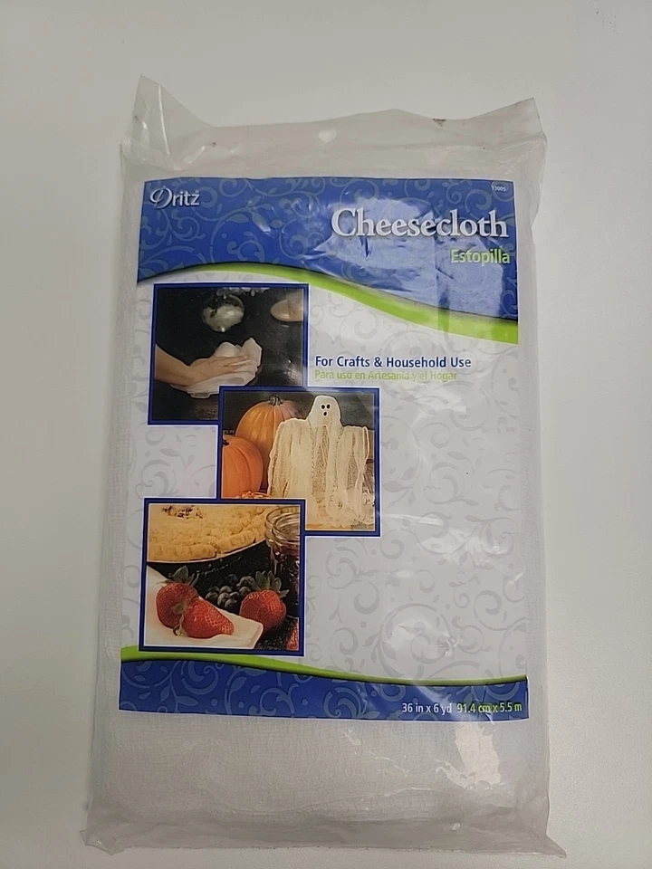 Dritz Cheesecloth White 36 In. × 6yd Sealed Package Craft Household Use - Image 1 of 1
