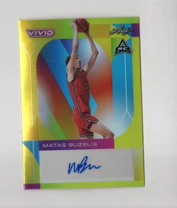MATAS BUZELIS 2023 LEAF VIVID BASKETBALL BASE AUTOGRAPH ROOKIE AUTO GOLD #D /50 - Picture 1 of 2