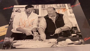 HENRIK LUNDQVIST & MARIO BATALI HANDSIGNIERTES 11X14 FOTO STEINER COA JB - Bild 1 von 3