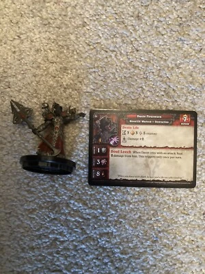 Juego de miniaturas de World of Warcraft de cubierta superior Daxin desgastado por el fuego botín de guerra WoW C Foto 1 de 3