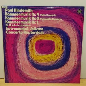 SAT 22544 HINDEMITH Kammermusik no1/3/4 CONC AMSTERDAM  TELEFUNKEN STEREO LP EX+ - Picture 1 of 5