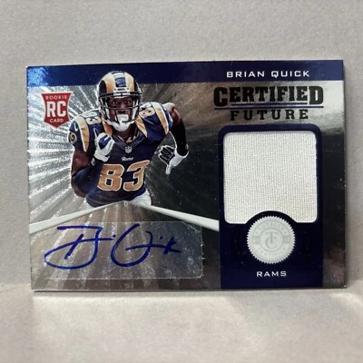 2012-13 Panini Certified Future 84/175 Brian Quick #7 Rookie Auto RC - Image 1 of 3