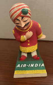 Vintage Air India Airlines Maharajah Mascot Advertising Figurine 4" Tall