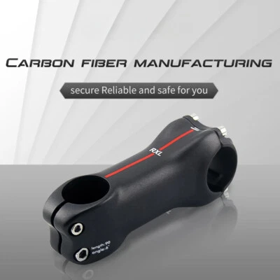 Carbon MTB Stem 6 17 Degree Ultralight Mountain Road Bicycle Stems 28.6 31.8mm - Image 1 of 4