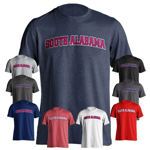 University of South Alabama Jaguars Arched Text Short Sleeve T-Shirt Cover