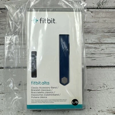 Fitbit Alta Clásico Accesorio Banda Pulsera Azul Talla L/G Nuevo En Paquete Foto 1 de 4