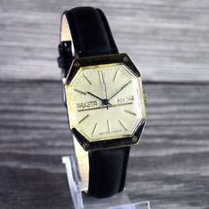 Rzadki zegarek vintage Raketa Star Wars Oryginalny radziecki zegarek na rękę Mechaniczny 2628H