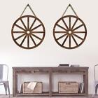 2X Wooden Wagon Wheel Decorative Wagon Wheel For Coffee Garage
