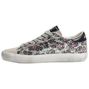 Zapatillas Sam Edelman Niños Aubrie Brillo Brillo Con Cordones Talla 4 Púrpura Plata - Imagen 1 de 11