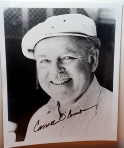 Carroll O'Connor Signed Photo All In The Family & In Heat of the Night RRP 802 - Picture 1 of 3