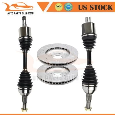 for Chevrolet Monte Carlo 3.5L 3.9L 2006-2007 Front CV Axle Brake Discs Rotors Foto 1 de 4