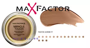 Max Factor Miracle Touch Skin Perfecting Foundation 11.5g - 097 Toasted Almond - Picture 1 of 1