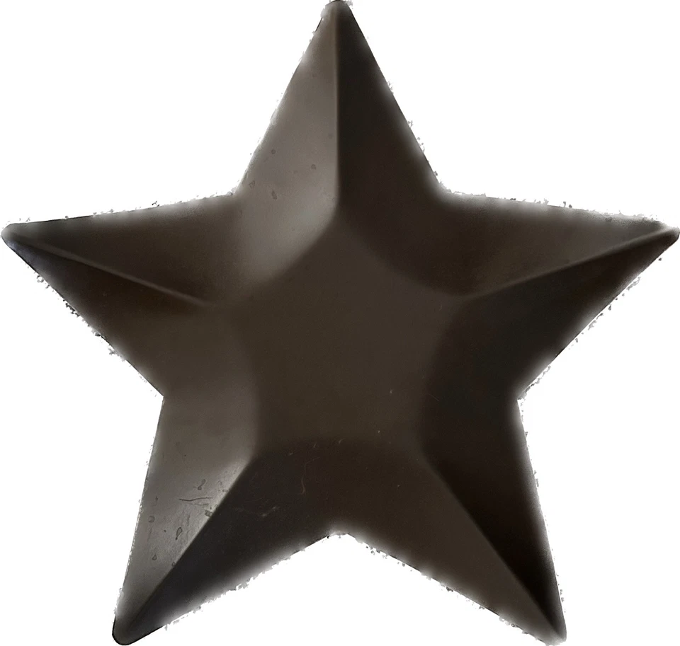 Primitive Decorative Star Plate Gently Used Table Top Plate Brown - Image 1 of 2