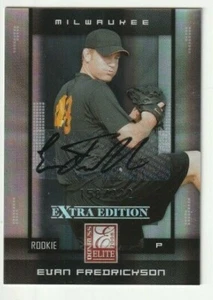 2008 Donruss Eiite Evan Fredrickson Milwaukee Brewers Autograph Auto Card - Picture 1 of 1