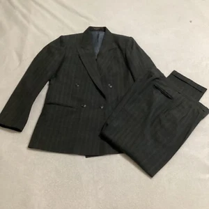 John Henry Suit Mens, Suit Coat and Suit Pants Pin Strip Classic Wedding Work - Picture 1 of 23