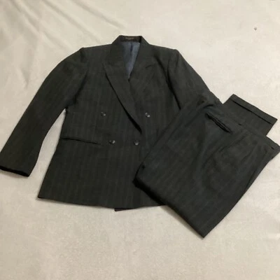 John Henry Suit Mens, Suit Coat and Suit Pants Pin Strip Classic Wedding Work - Image 1 of 4