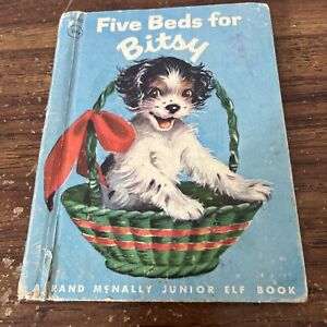 VINTAGE Five Beds For Bitsy By IAN MUNN 1950 HC Rand McNally Junior Elf Book