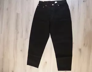 Vintage Levis 560 Jeans Herren 34x30 Schwarz Loose Fit Tapered DEADSTOCK Neu mit Etikett Mexico - Bild 1 von 15