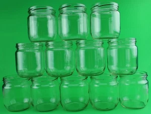 12 Stück 425 ml Sturzgläser Marmeladengläser Einmachgläser mit Deckel - Bild 1 von 8