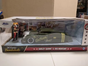 NEW 2019 JADA DC COMICS 1/24 METALS® DIE-CAST **HARLEY QUINN™ & 1951 MERCURY** - Picture 1 of 10
