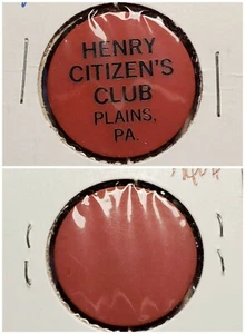 Henry Citizen's Club Plains PA good for ? in trade token gft604 - Picture 1 of 3