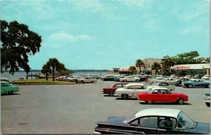 Shopping Center St Simons Island Georgia Postcard Parking Lot Cars Maxwells UNP - Picture 1 of 2