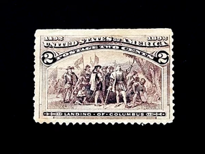 US Stamp - 1893 Columbian Exposition Issue 2c Sn 231 Mint NG  r47🔥 - Picture 1 of 2