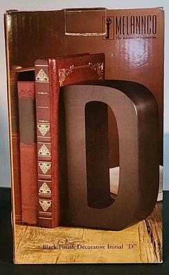 Melannco El Guardián de los Recuerdos Acabado Negro Decorativo Inicial "D" NUEVO De Colección  Foto 1 de 4