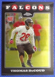 2008 Topps Chrome #TC271 Thomas DeCoud Rookie Atlanta Falcons - Foto 1 di 2