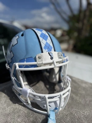 NORTH CAROLINA UNC TARHEELS CUSTOM RIDDELL SPEED FOOTBALL HELMET RARE - Image 1 of 4