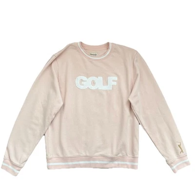 Ellsworth And Ivey Pink Players Golf Sweatshirt Womens Medium Preppy Retro Soft - Image 1 of 4