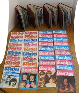 Riesiger Posten The Beatles Monatsbuch Zeitschriften Set Mai 1976 bis Juni 1984 mit Ordnern - Bild 1 von 14