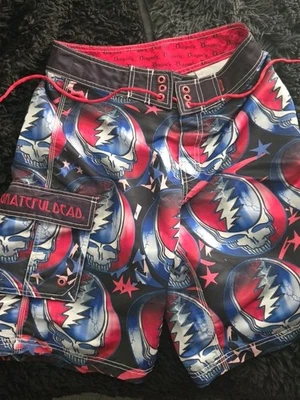 Pantalones Cortos De Colección Grateful Dead Roba Tu Cara Libélula Para Hombre Talla 29 Foto 1 de 4