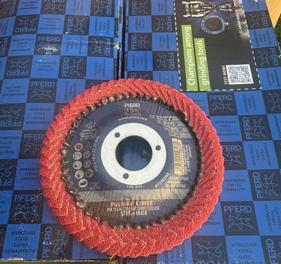 Pferd 67234 4-1/2" X 7/8" A.H. Polifan Flap Disc - Co Sgp Curve Steelox, - Image 1 of 3