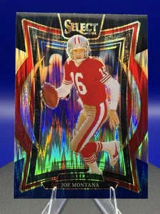 2024 Panini Select - Concourse Joe Montana #70 Black & Blue Shock Prizm - Picture 1 of 3