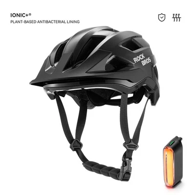 ROCKBROS Children's Safety Cycling Helmet Outdoor MTB Helmet +Magnetic Taillight - Image 1 of 4