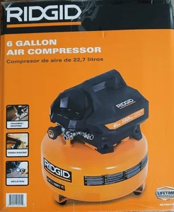 RIDGID RDGD 6 gal. 150 PSI Portable Electric Pancake Air Compressor NEW - Picture 1 of 2