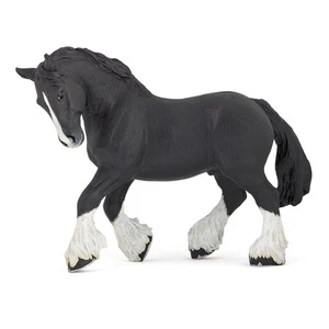 Papo - Hand-Painted - Figurine - Horses,Foals and Ponies - Black Shire Horse ... - Picture 1 of 7
