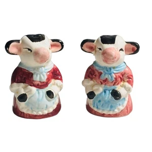 Maglia Vintage Mucca Sale e Pepe Shaker Casale Country Cucina Da Collezione - Foto 1 di 7